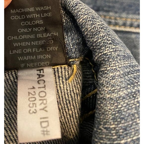 Express Precision Fit Denim Jacket Blue Classic Style Medium - Picture 5 of 11